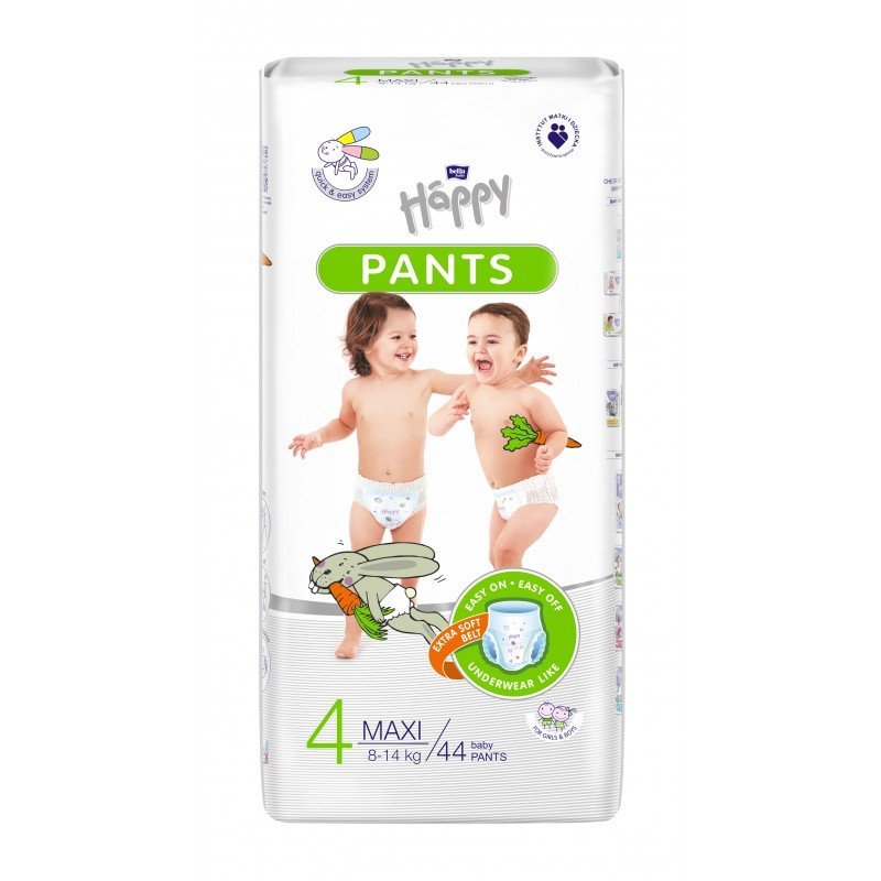 Bella Baby Happy Pieluchomajtki dla dzieci Happy Pants Maxi 8-14 kg 44 szt. Folia |   BB-055-LU44-002