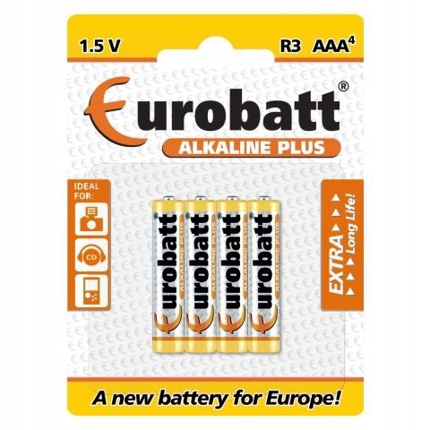 Eurobatt 4x Bateria alkaliczna Eurobatt LR03 1,5V AAA R3 0906