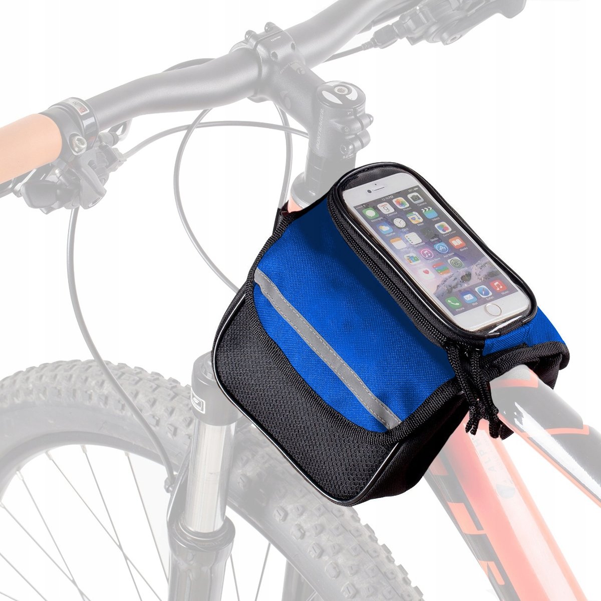 Pokrowiec Rowerowy 4 Kieszenie + Etui Na Telefon