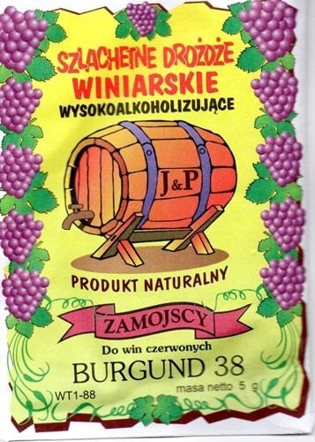 DROŻDŻE WINIARSKIE BURGUND DO WINA SZLACHETNE