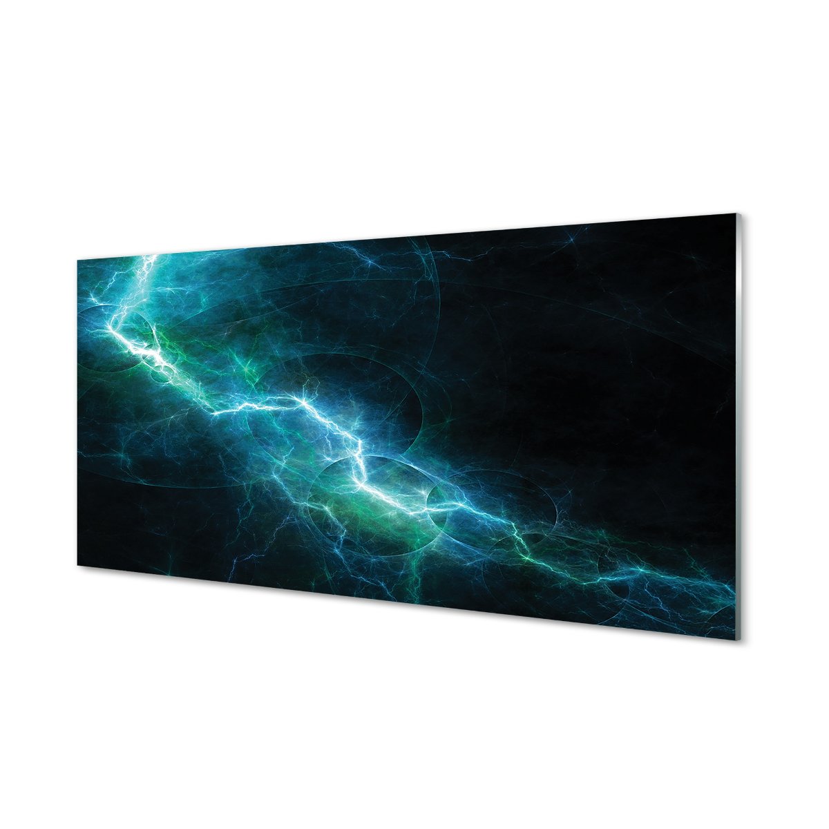 Nowoczesny panel szklany Pioruny fraktale 120x60