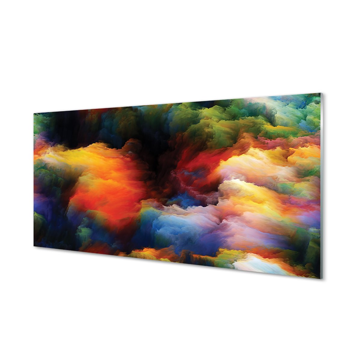Nowoczesny lacobel z grafiką Fraktale 120x60 cm