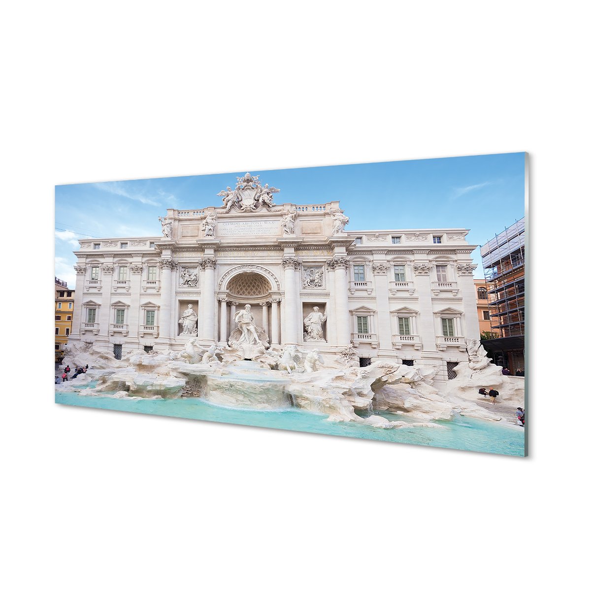 Ochronny panel dekor  Rzym Fontanna katedra 120x60