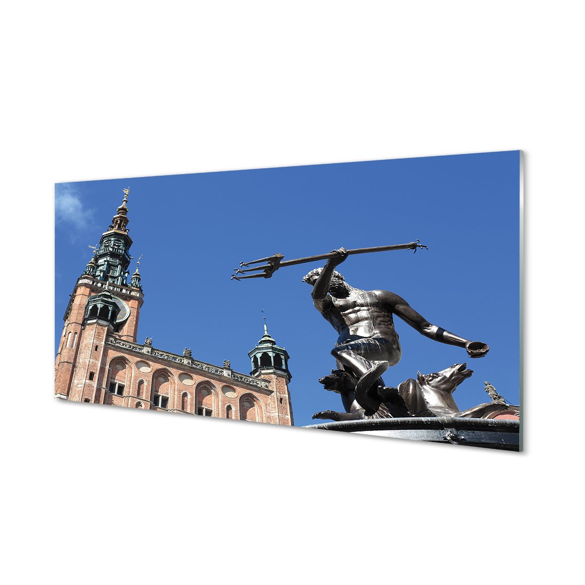Ochronny panel dekor  Gdańsk Pomnik kościół 120x60
