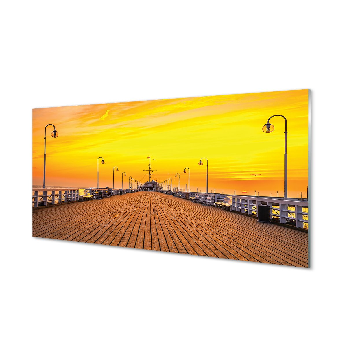 Ochronny panel do kuchni + klejGdańsk Molo 120x60
