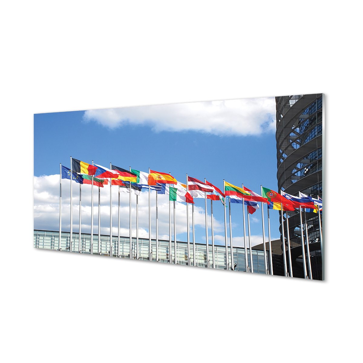 Płyta szklana do kuchni + klej Kilka flag 120x60