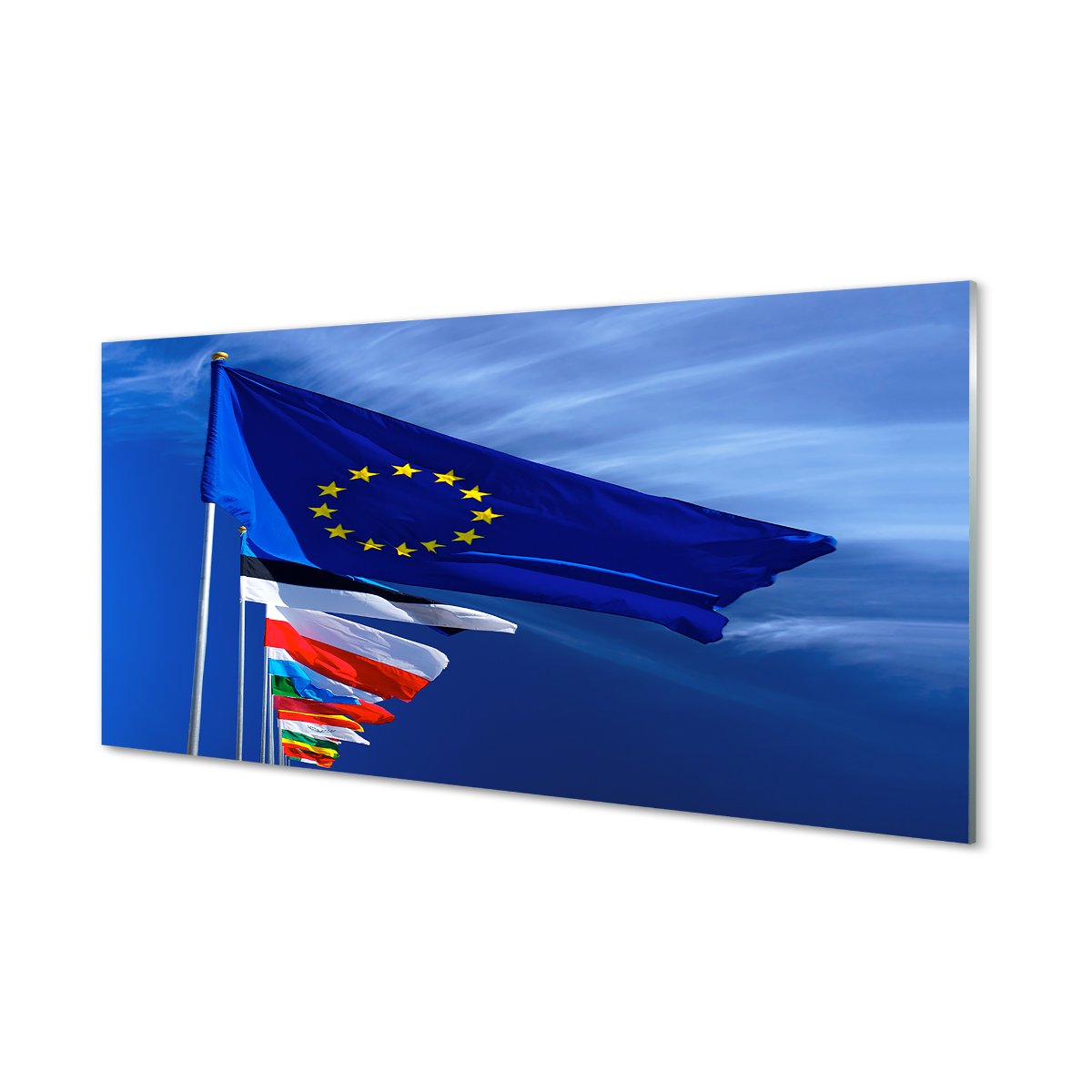 Ochronny panel do kuchni + klejRóżne flagi 120x60