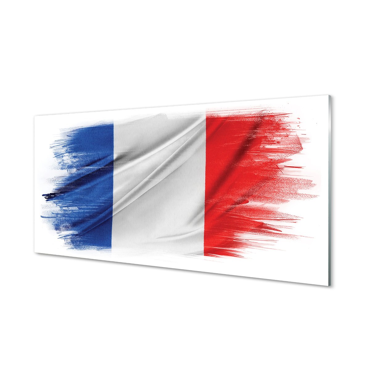 Panel szklany między szafki Flaga Francja 120x60