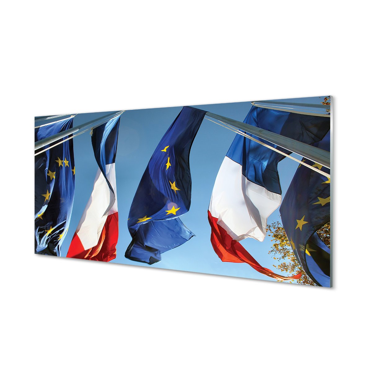 Panel dekoracyjny szkło hartowane Flagi 120x60 cm