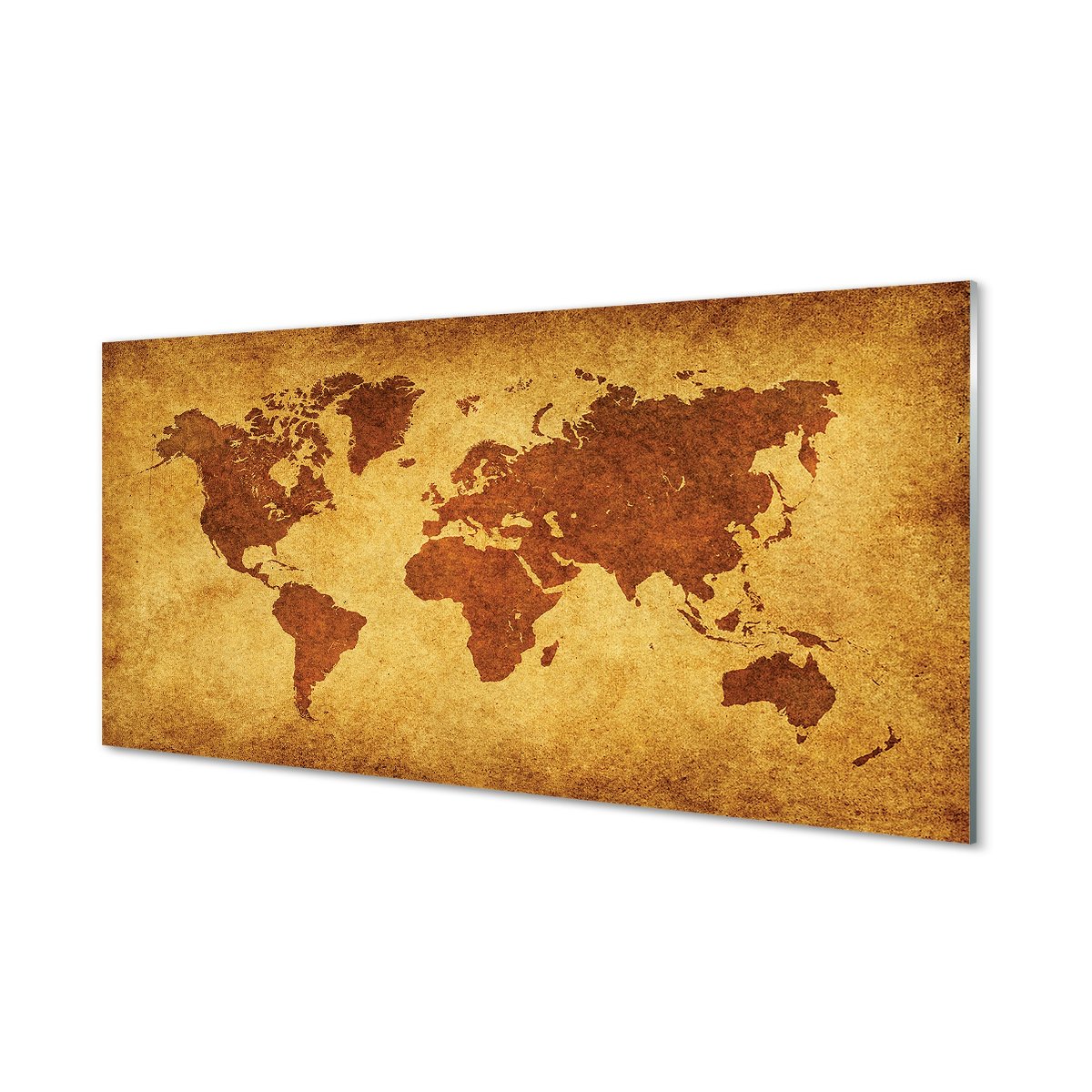 Panel szklany ścienny Stara brązowa mapa 120x60 cm