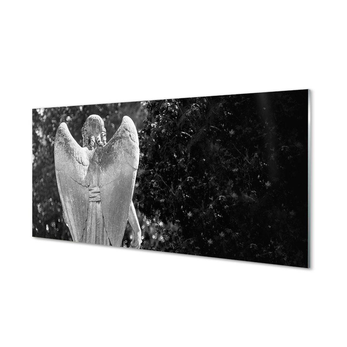Szklany panel + klej Anioł skrzydła drzewa 120x60