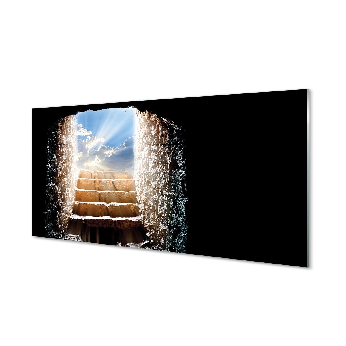 Nowoczesny panel kuchenny Schody słońce 120x60 cm