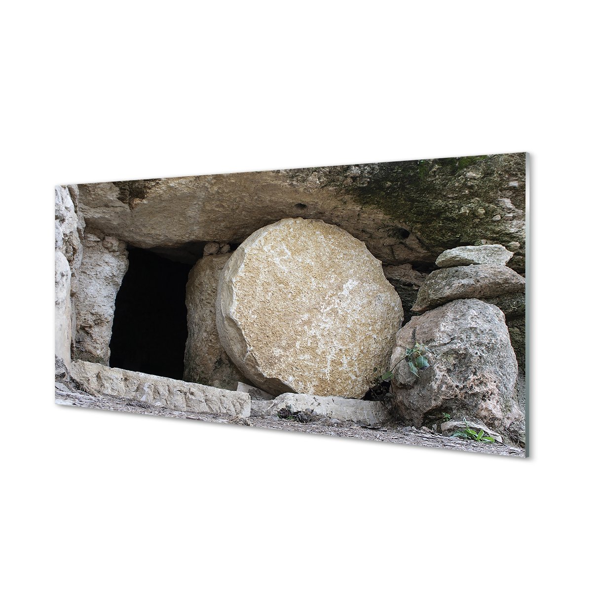 Nowoczesny lacobel z grafiką Jaskinia 120x60 cm