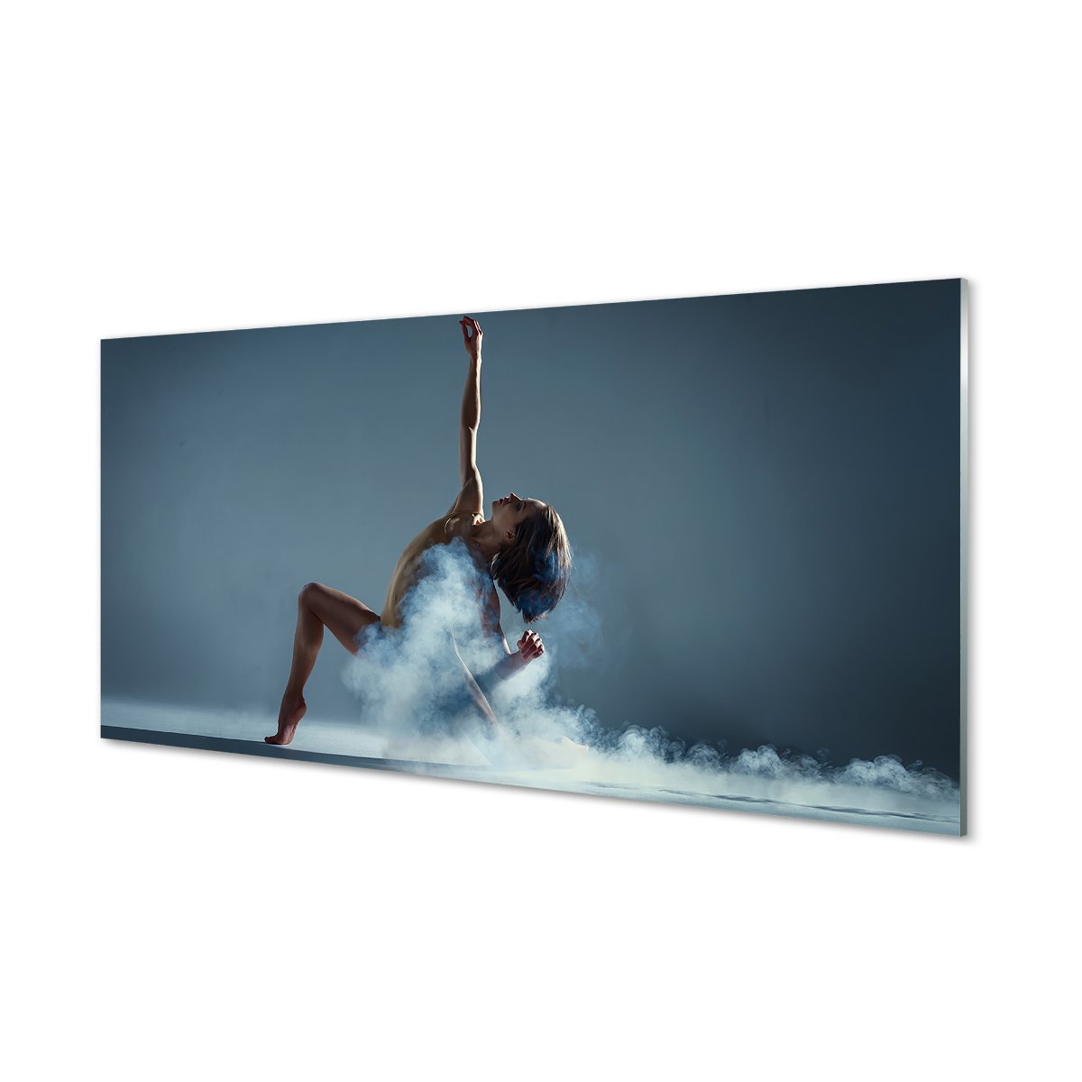 Panel ochronny do kuchni Kobieta taniec dym 120x60
