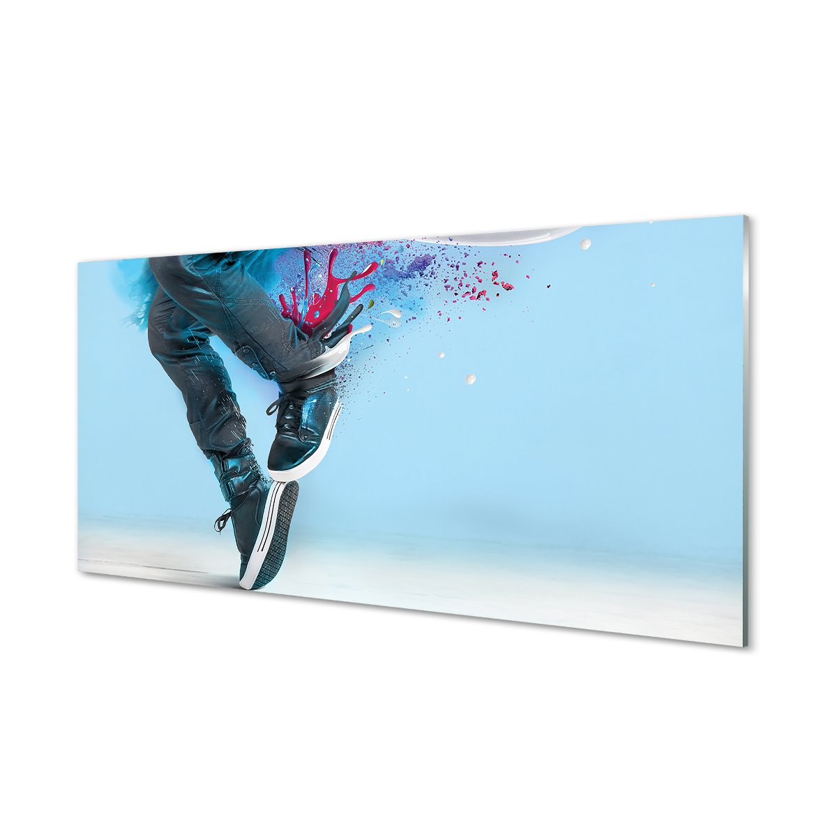Kuchenny panel szklany Nogi kolorowe ciapki 120x60