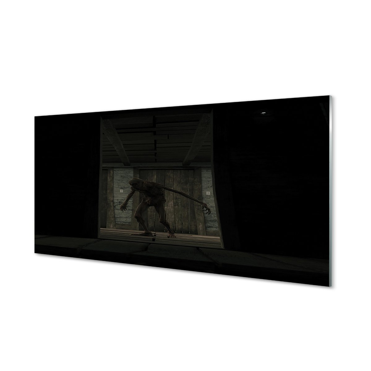 Szklany panel + klej Zombie budynek ciemno 120x60