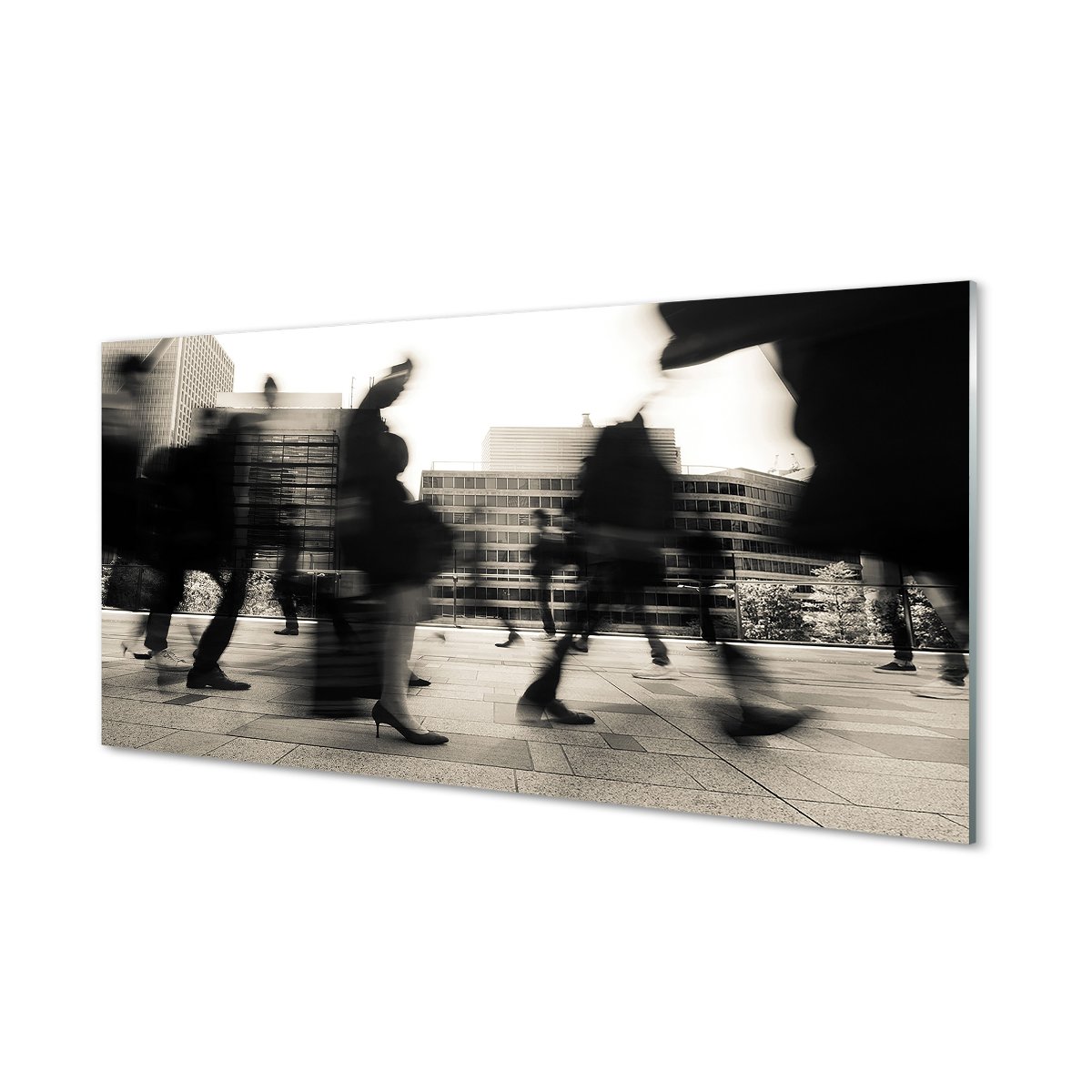 Szkło bezpieczne panel + klej Ludzie miasto 120x60