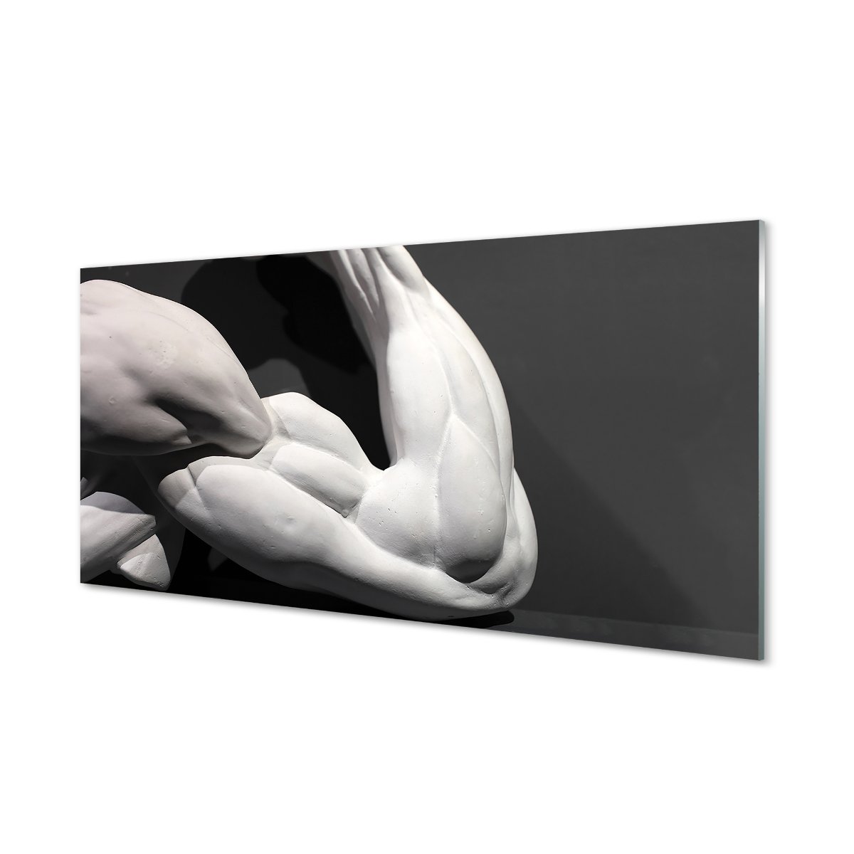 Ochronny panel szklany Mięśnie czarno-białe 120x60
