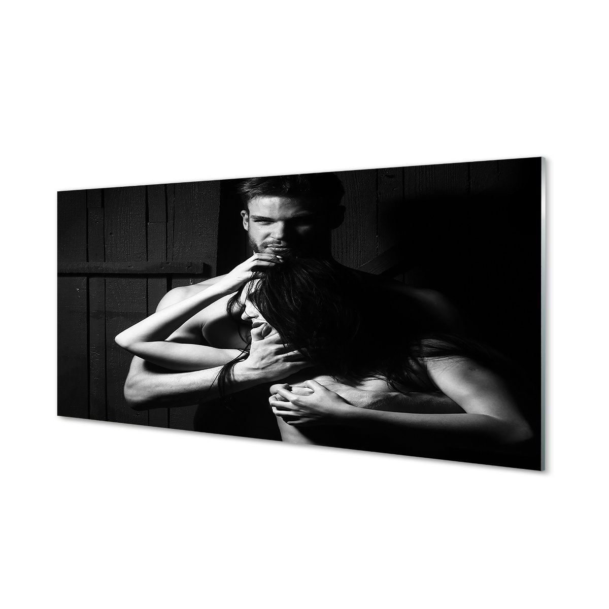 Lacobel szklany + klej Kobieta mężczyzna 120x60 cm