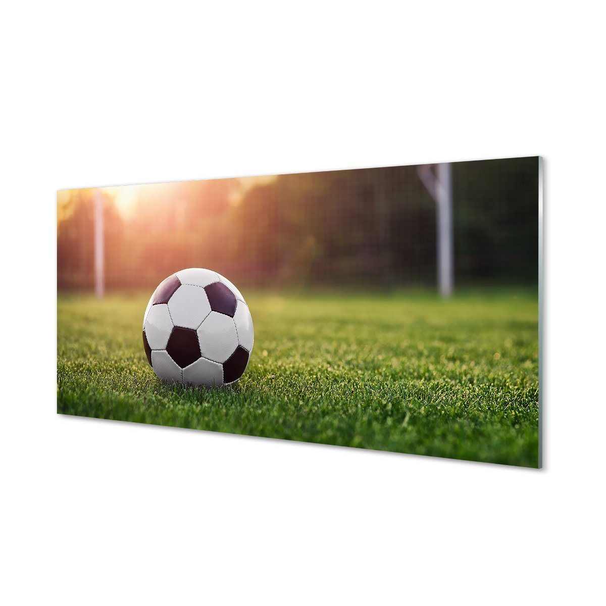 Płyta szklana do kuchni Piłka trawa bramka 120x60