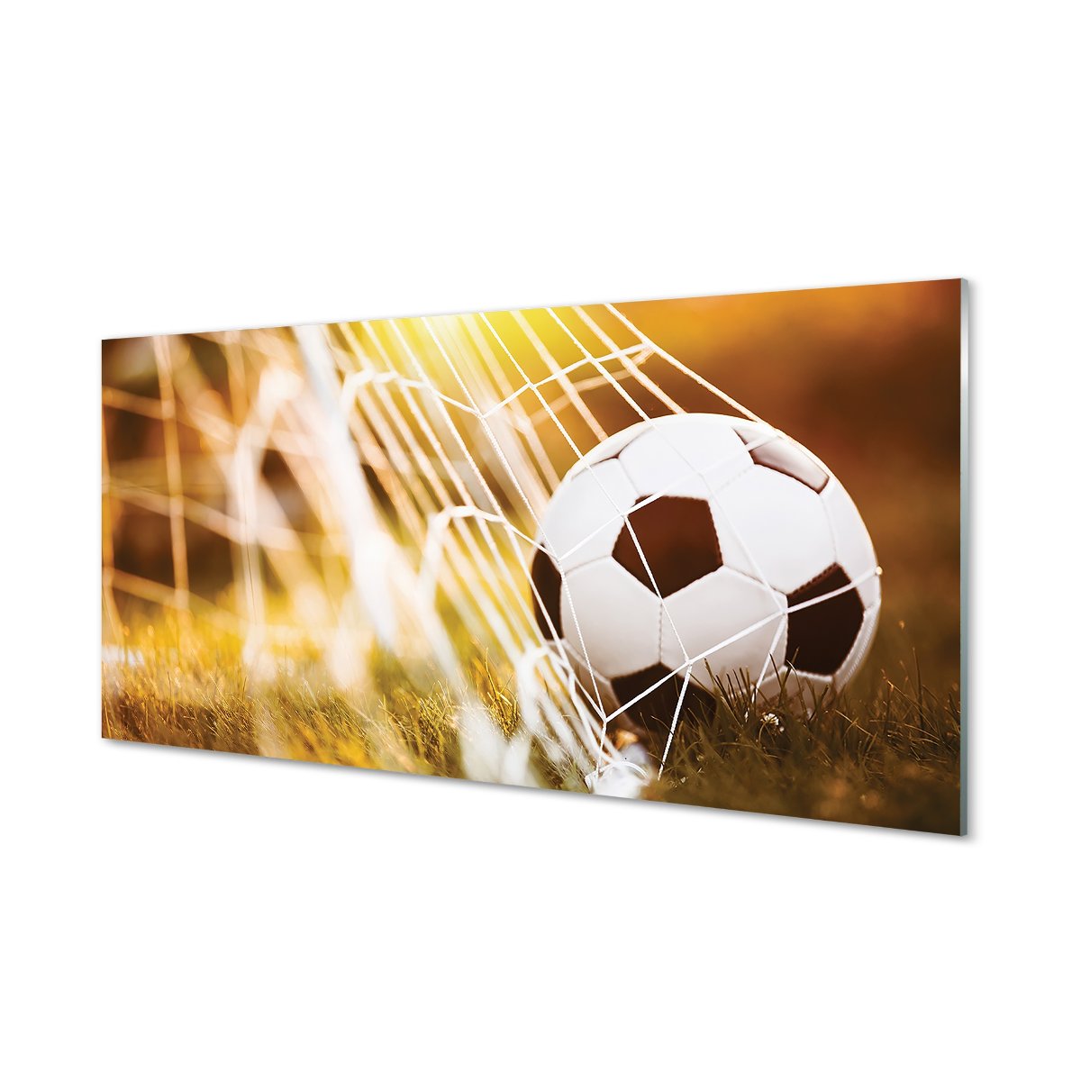 Panel dekoracyjny  Piłka żółte tło trawa 120x60 cm