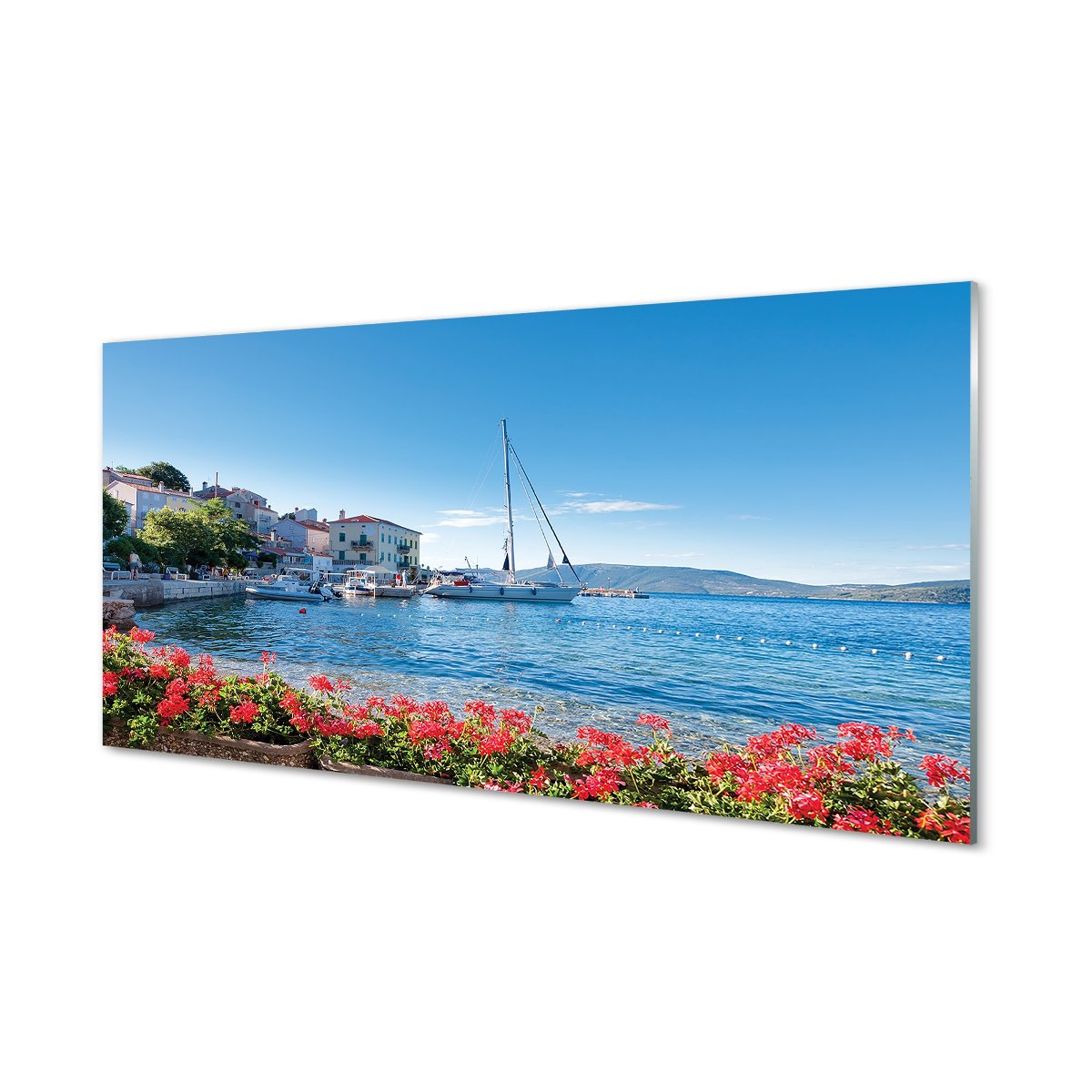 Ścienny panel Morze statek niebo lato 120x60 cm