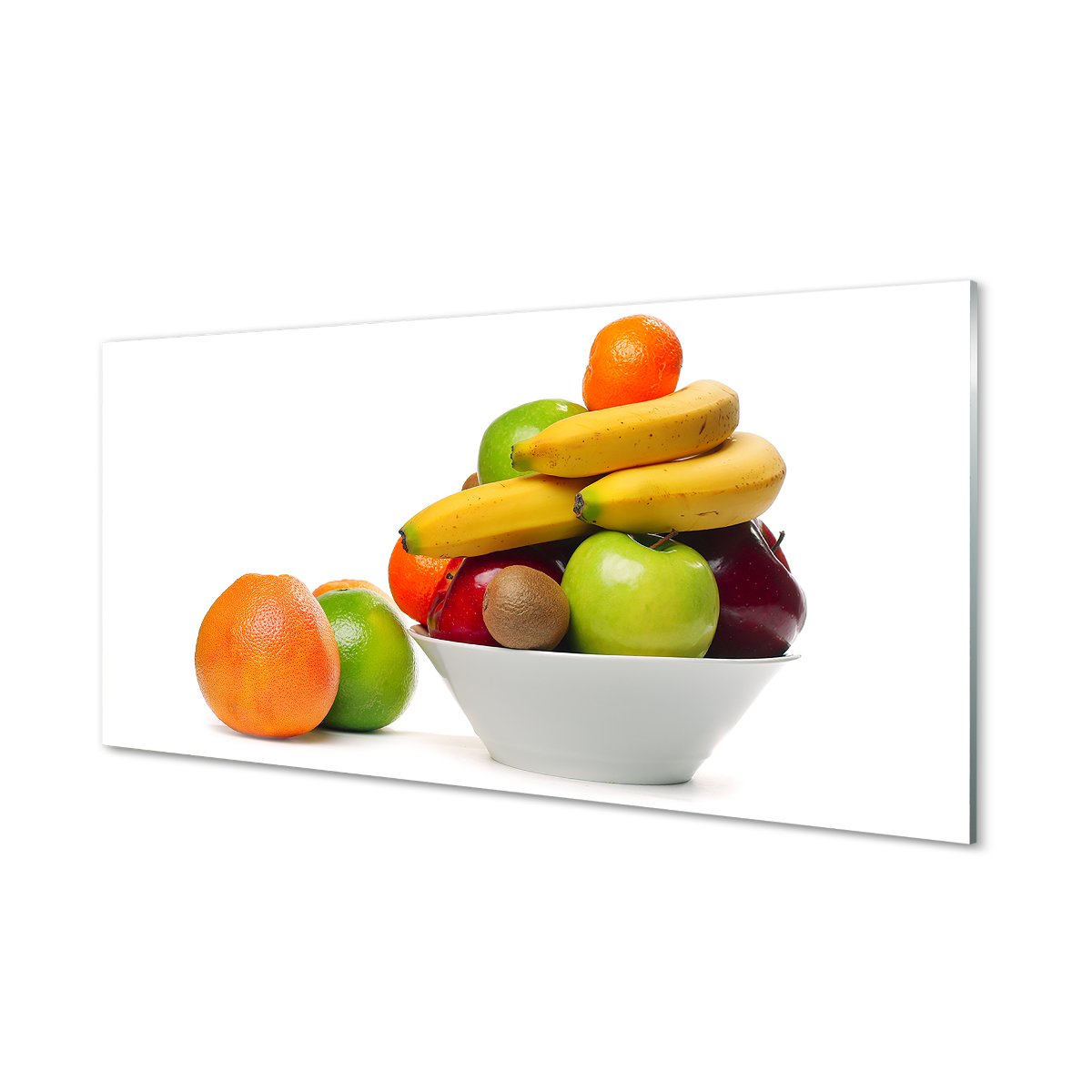 Szkło bezpieczne panel + klej Owoce w misce 120x60