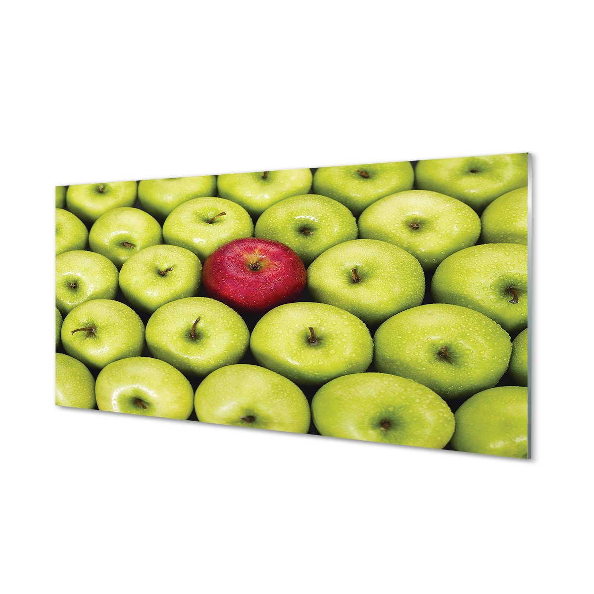 Szklana płyta Zielone i czerwone jabłka 120x60 cm