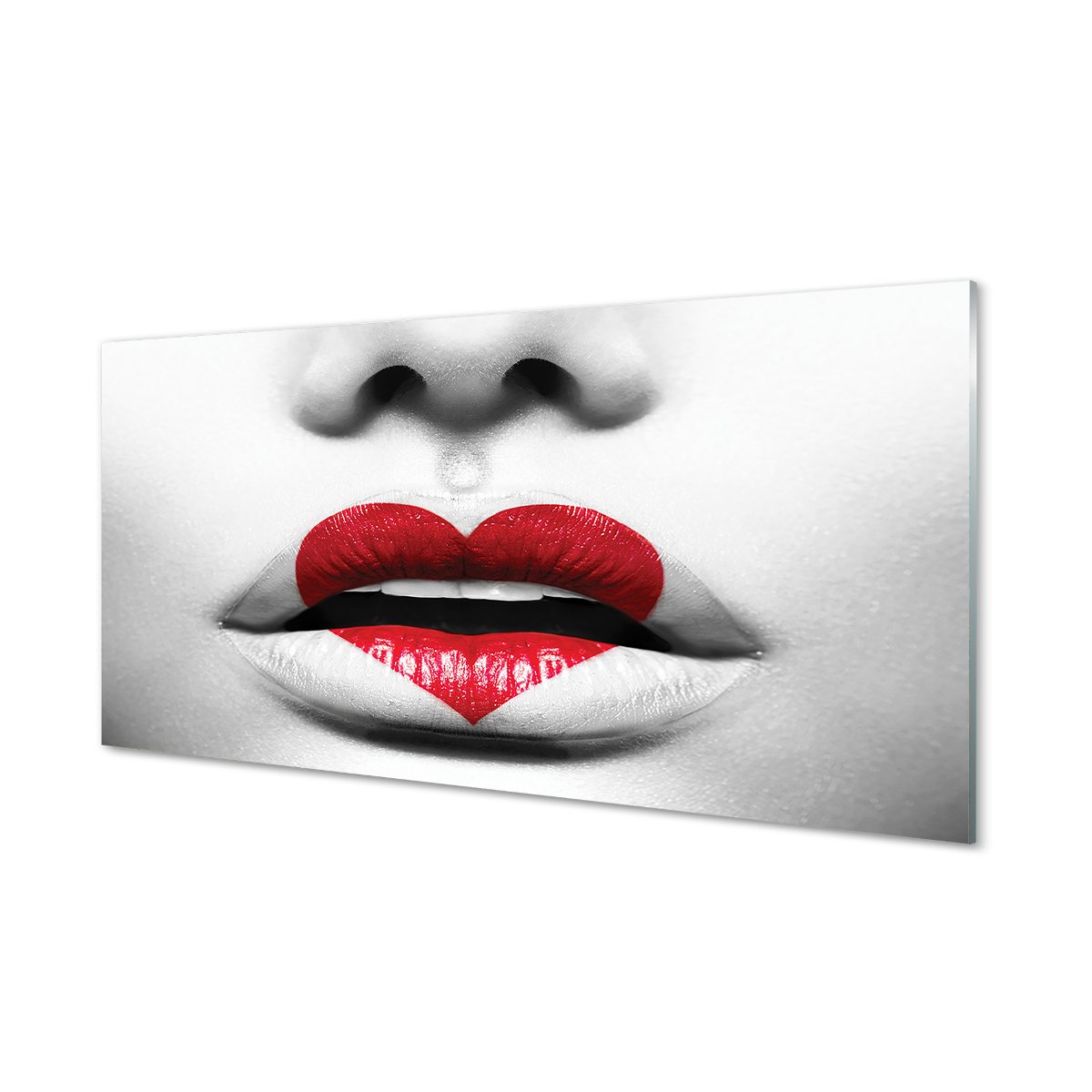 Panel ochronny do kuchni Usta serce kobieta 120x60