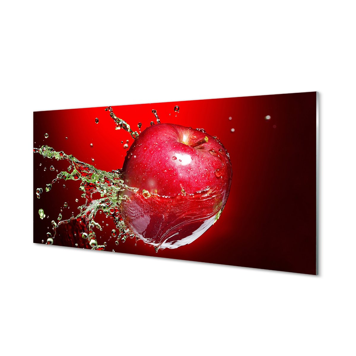 Hartowany panel kuchenny Jabłko krople wody 120x60