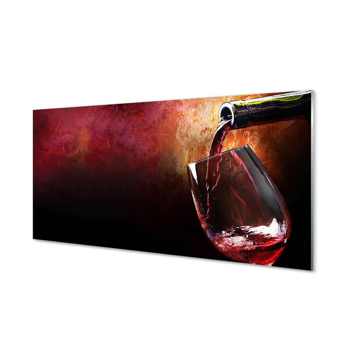 Panel szklany między szafki Wino czerwone 120x60
