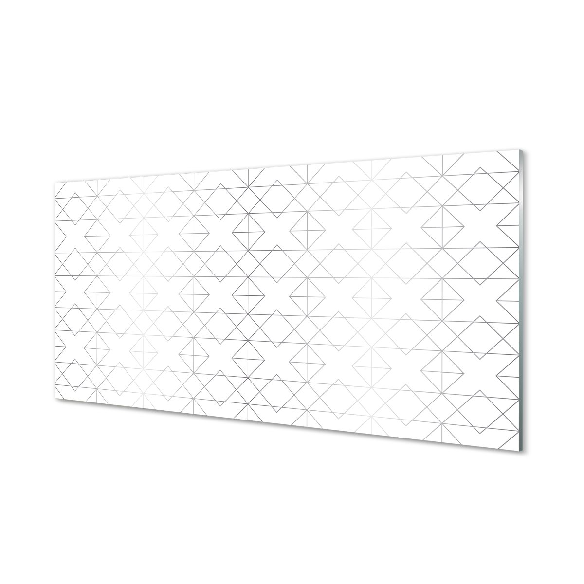 Panel szkło hartowane  Kontury wielokątów 120x60