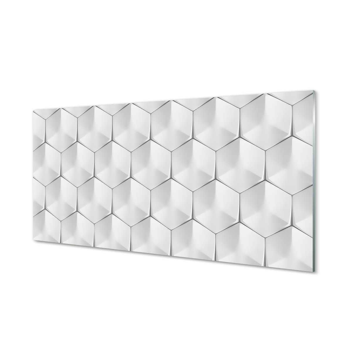 Lacobel ochronny do kuchni Sześciokąty 3d 120x60