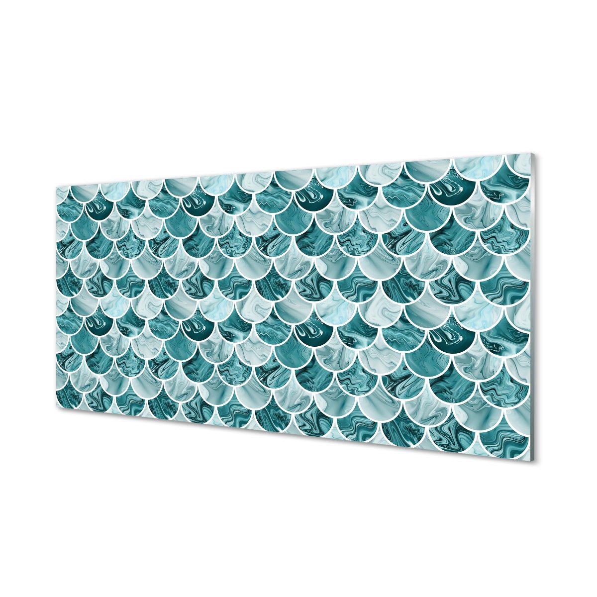 Lacobel kuchenny + klej Wzór rybiej łuski 120x60