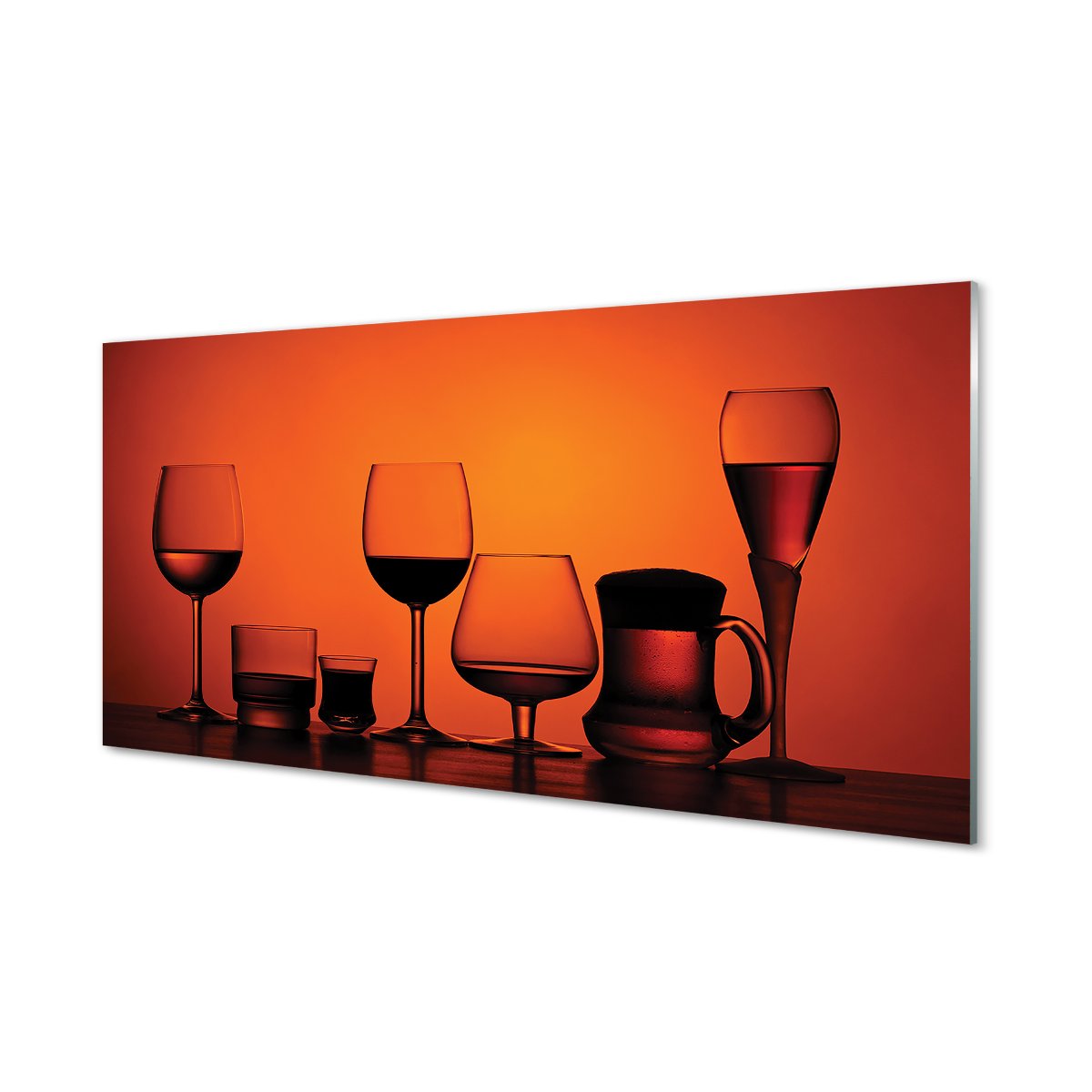 Panel szklany hartowany do kuchni Kieliszki 120x60