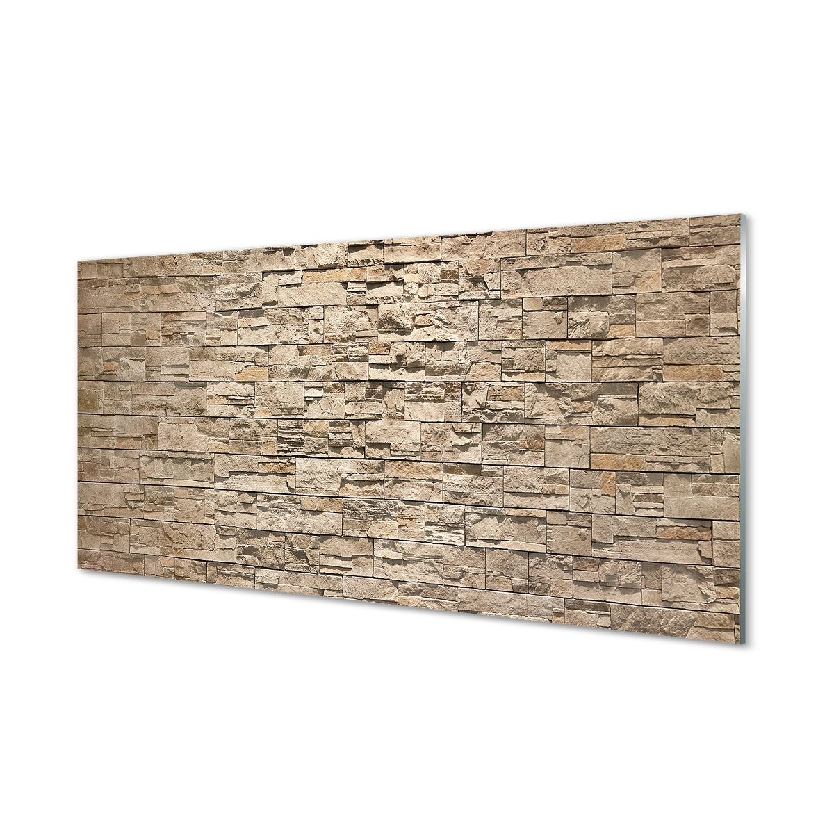 Nowoczesny panel szklany Cegła mur kamień 120x60