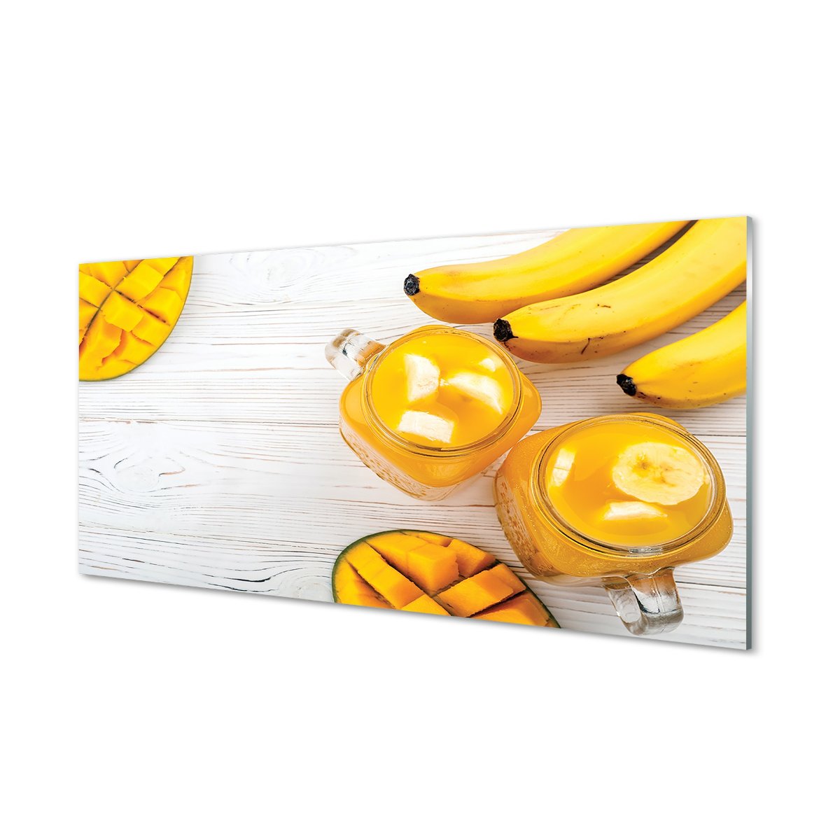 Nowoczesny panel   Mango banany koktajl 120x60 cm