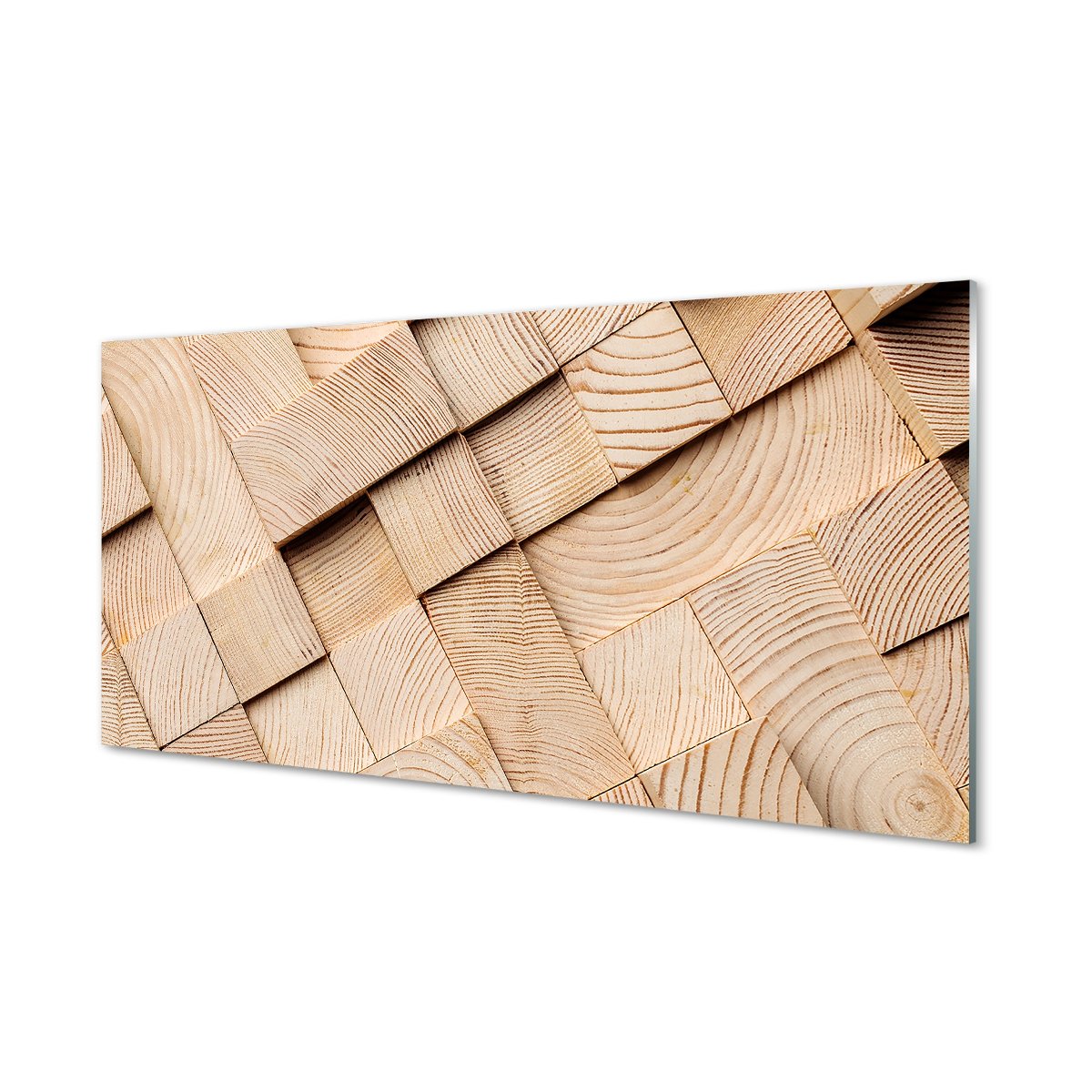 Lacobel z grafiką + klej Drewno słoje skład 120x60