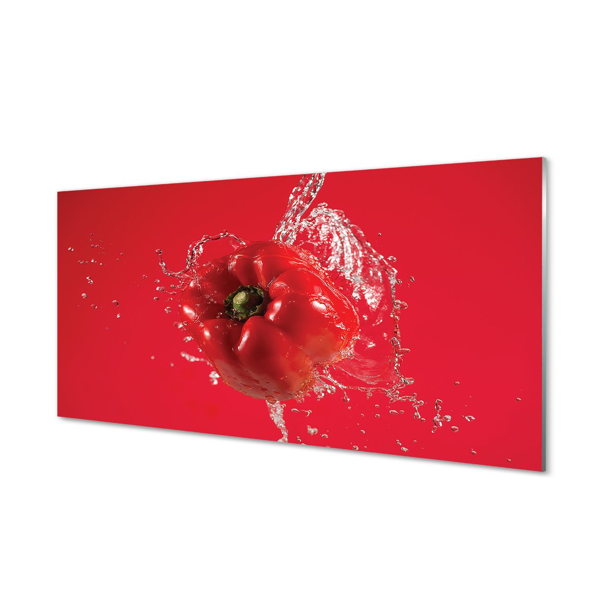Ścienny panel kuchenny + klej Papryka woda 120x60