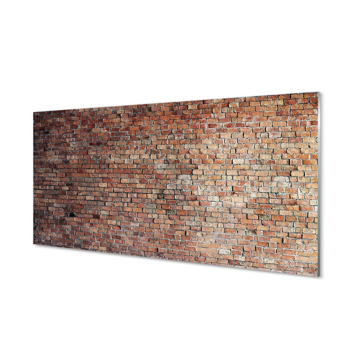 Lacobel ochronny + klej Cegła ściana mur 120x60 cm