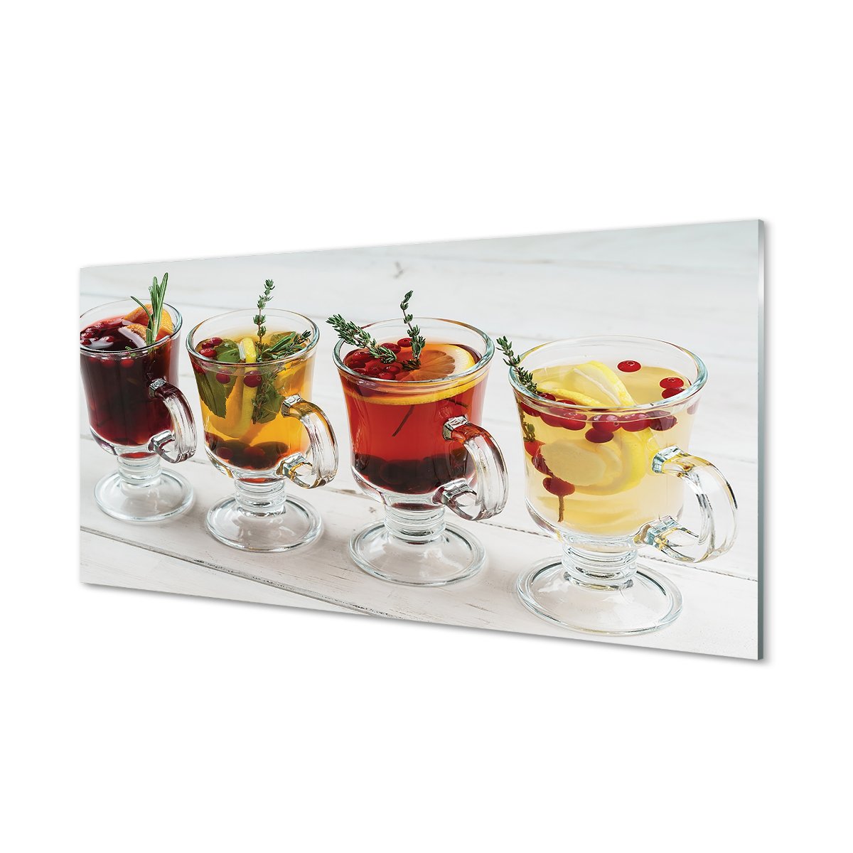 Szkło lacobel Herbata zimowa zioła owoce 120x60 cm
