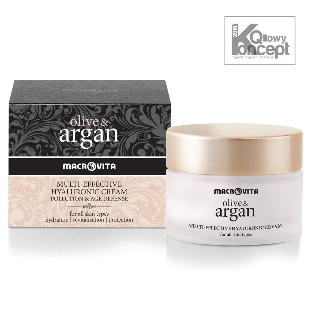 MACROVITA OLIVE & ARGAN MULTI-EFFECTIVE 24-godzinny krem hialuronowy z arganowymi komórkami macierzystymi 50ml