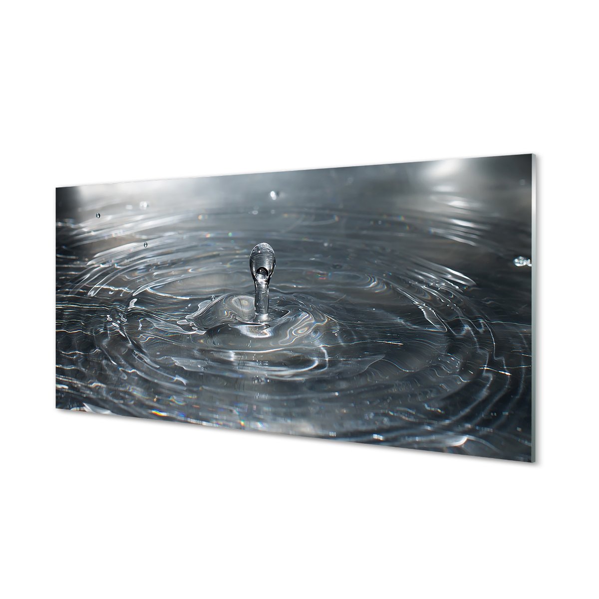 Lacobel szklany + klej Woda kropla plusk 120x60 cm