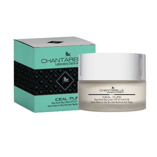 Chantarelle, Red Stop, krem do skóry tłustej na dzień regulujący sebum, IDEAL PURE Poly-Derm Sebum Balance Day Cream SPF20 UVA/UVB, 50 ml