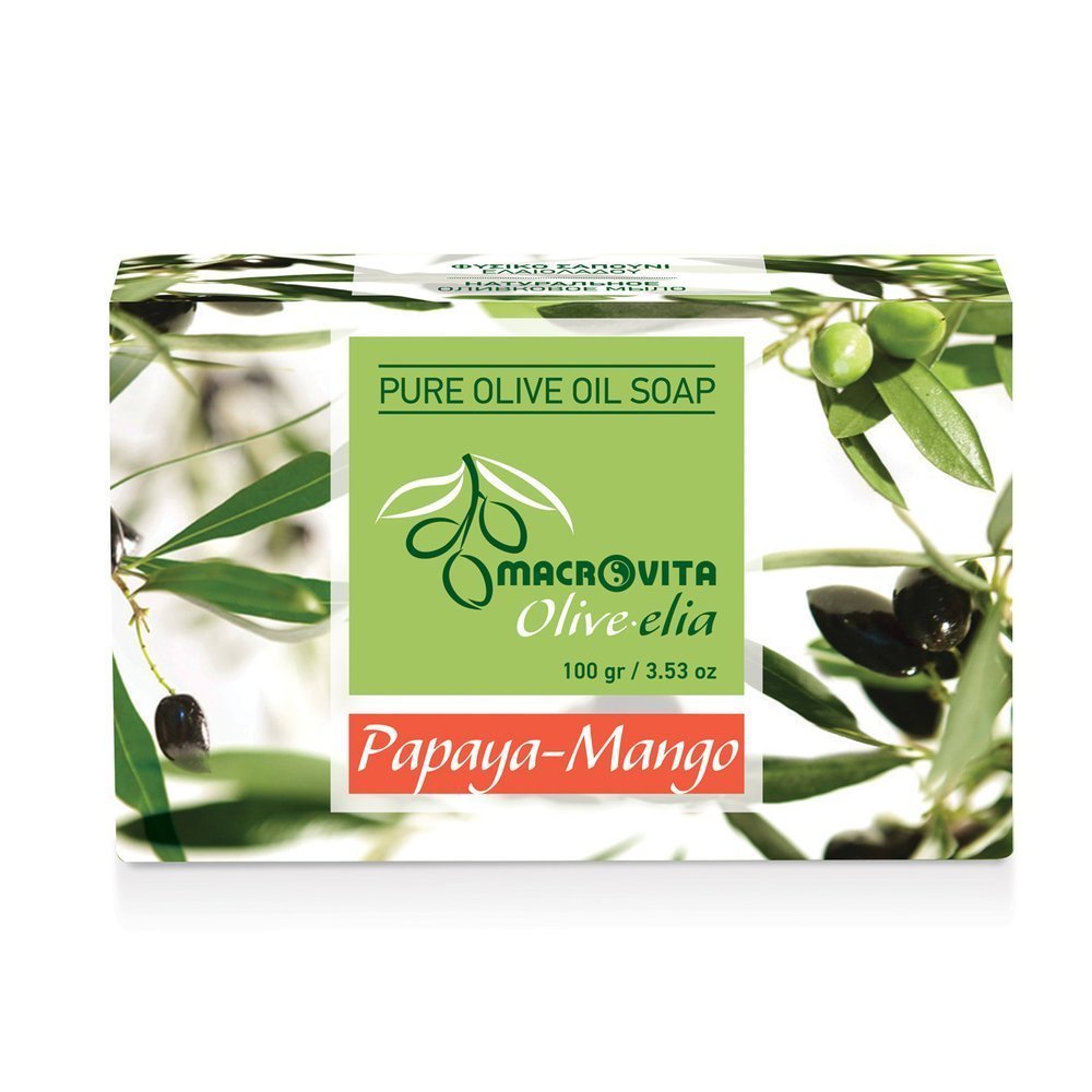 MACROVITA OLIVE-ELIA mydło z czystej oliwy z oliwek PAPAJA-MANGO 100g