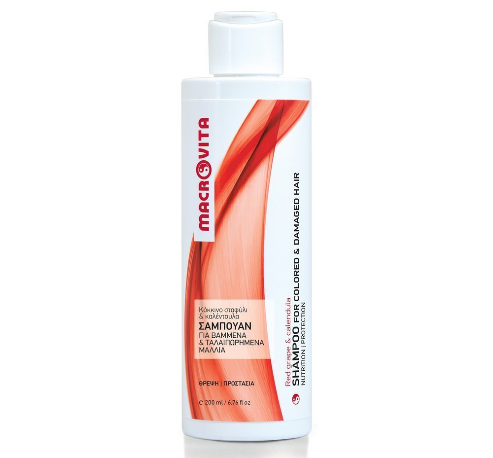 MACROVITA szampon do włosów farbowanych i zniszczonych 200ml