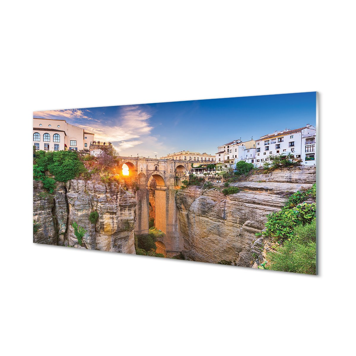 Panel ścienny Hiszpania Most zachód słońca 120x60