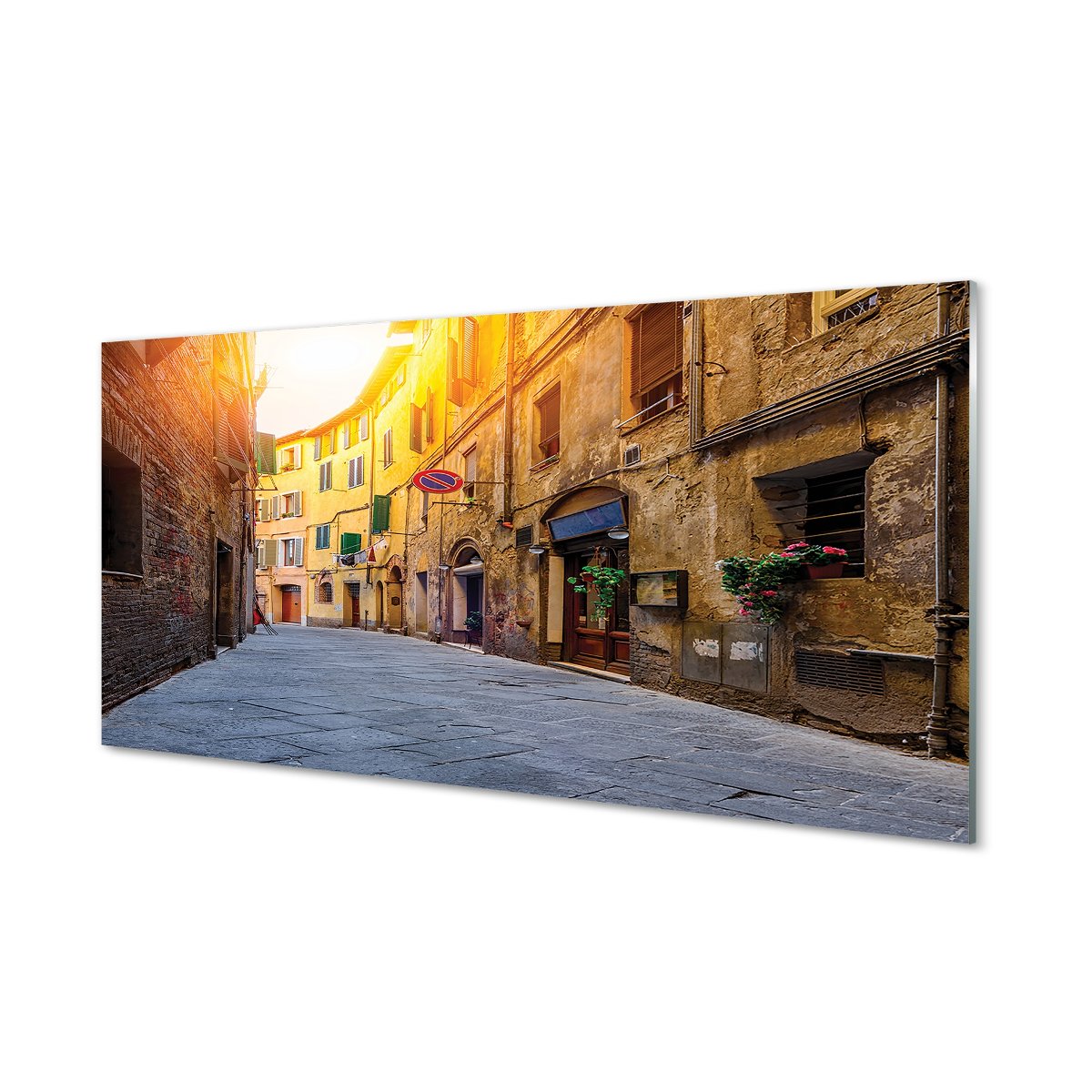 Kuchenny panel szklany Włochy Ulica budynki 120x60