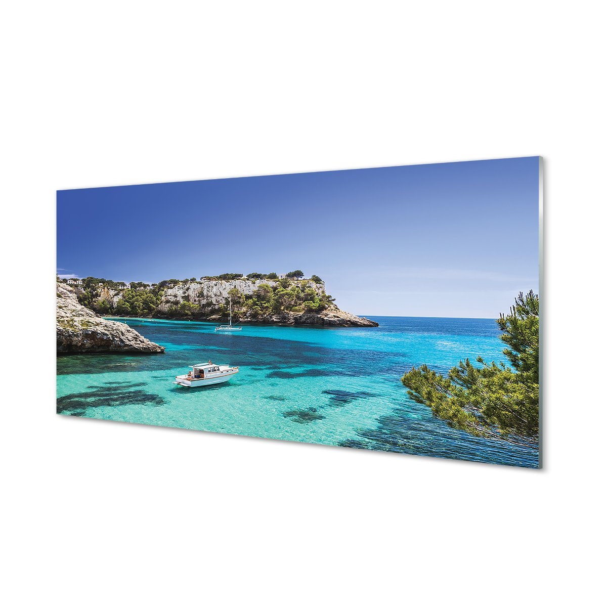 Szklany panel Hiszpania Klify wybrzeże 120x60 cm