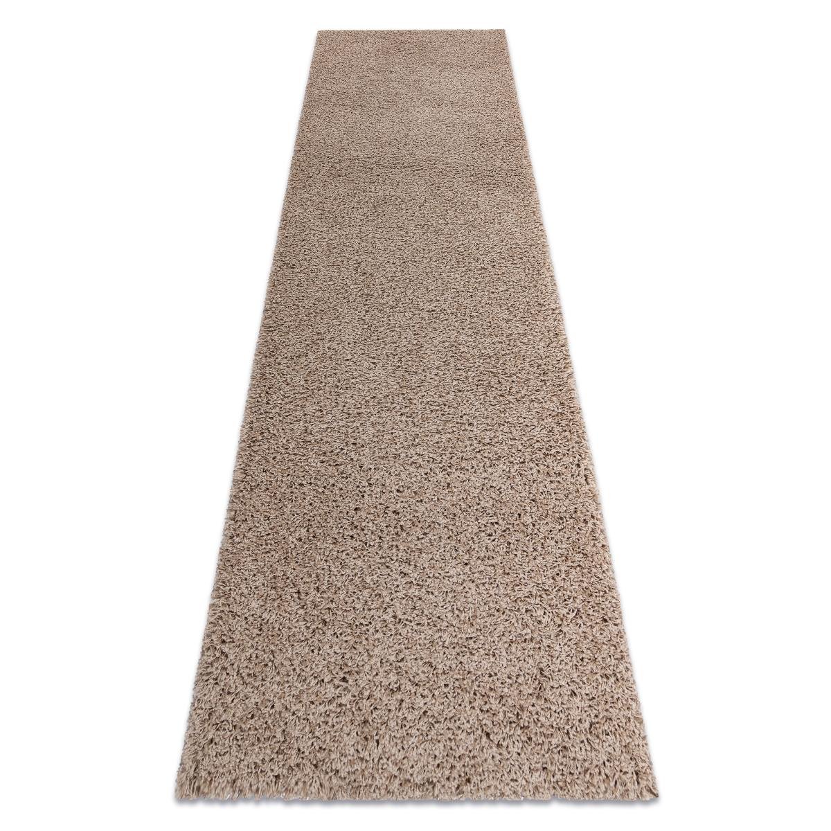 Dywan, Chodnik SOFFI shaggy 5cm beż - do kuchni, przedpokoju, na korytarz, 60x250 cm